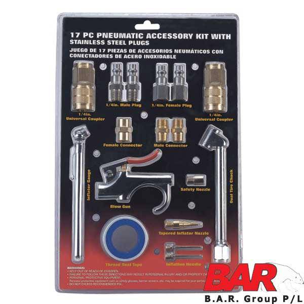 17Pc Air Compressor Accessory Kit