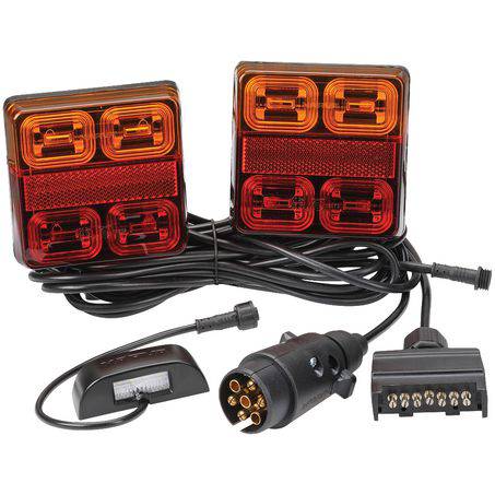 93540Bl2 - 12V Model 35 Led Plug And Play Trailer Lamp Kit (Square Lamps)