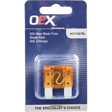 ACX1627BL - OEX Maxi Blade Fuse, 40a Orange - Single Pack