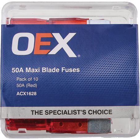 ACX1628 - OEX Maxi Blade Fuse, 50a Red - Pack Of 10