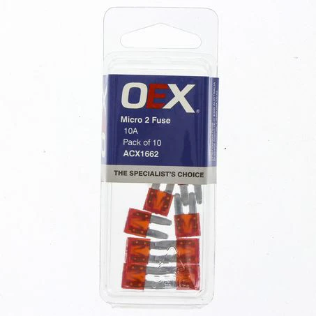ACX1662 - Oex Micro 2 Blade Fuse, 10a Red - Pack Of 10