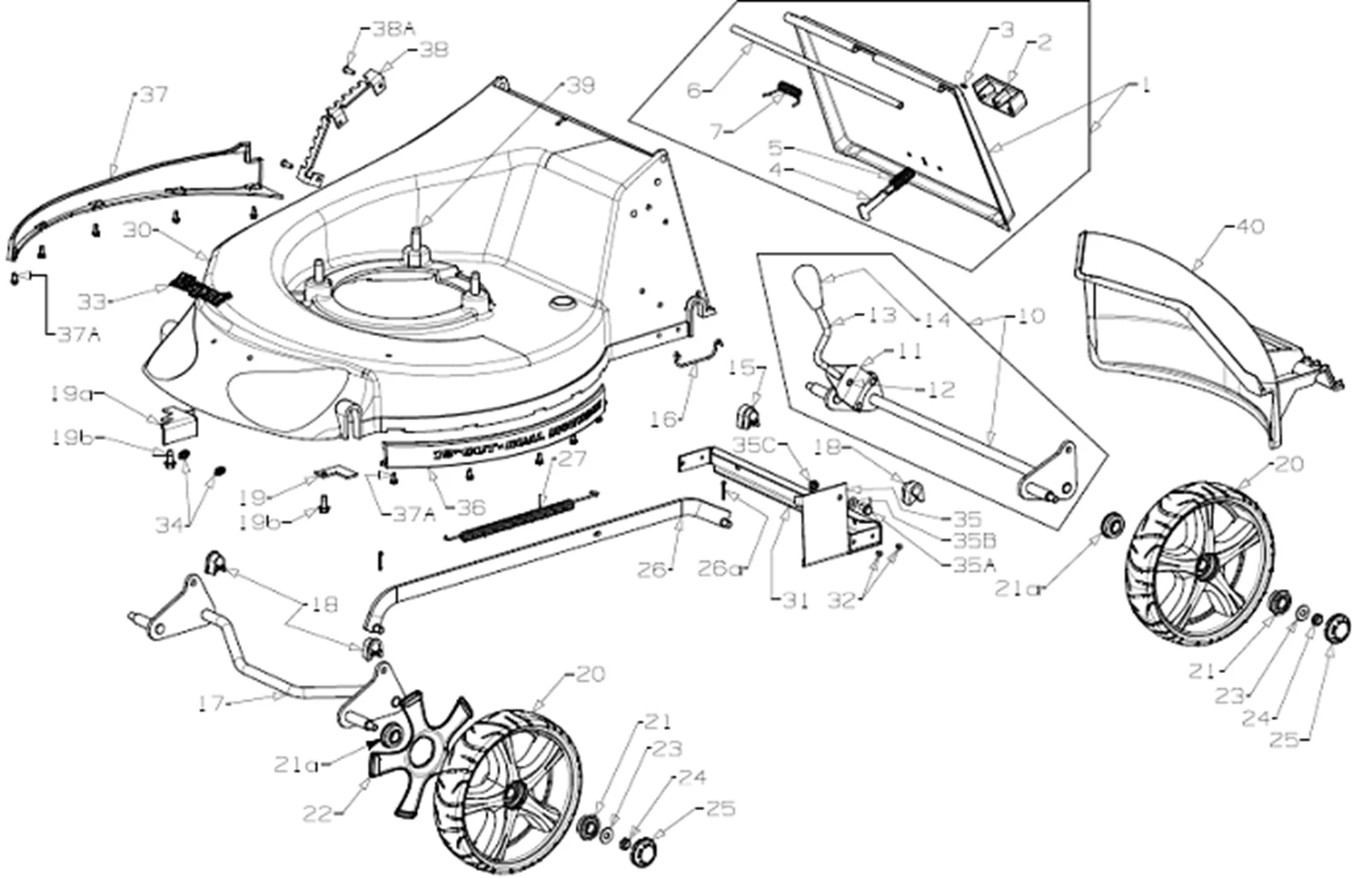 BRACE-REAR,19" EU & LOCAL ZP