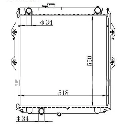 FloKool Radiator (Aluminium Core, Plastic Tank) – RAD1535 – Toyota Hilux (1997–2005) - Image 2