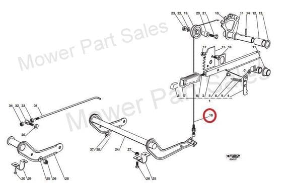 Genuine Deck Lift Cable Fits Castel Garden J92, Jb92, Jtb92, Jtp92, 182004603/0, 82004603/0 - Image 2