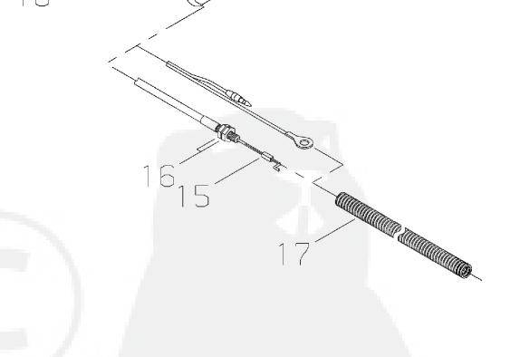 Genuine Throttle Cable – Shindaiwa / Echo V430002650 (OEM 63023-62170)