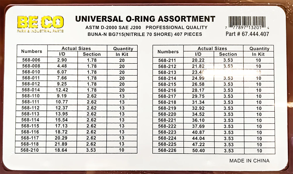 Grab N Go Kit - Nitrile O-Rings - Metric - Image 3
