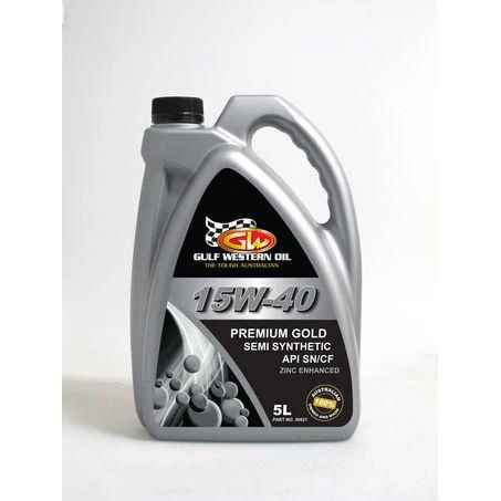 Gulf Western Premium Gold 15W-40 Engine Oil – 5L (Part No. 30521)