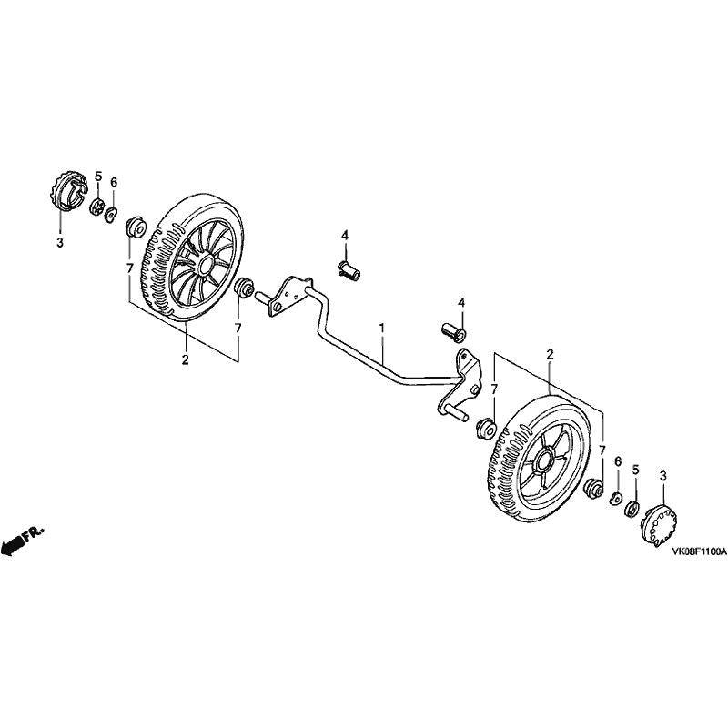 Honda Cap Wheel Hru194 Hru195 Hru216 42755-Vb4-000