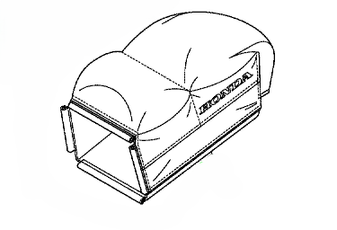 Honda Fabric Grass Catcher Bag 81320-VK3-R40 - Image 2