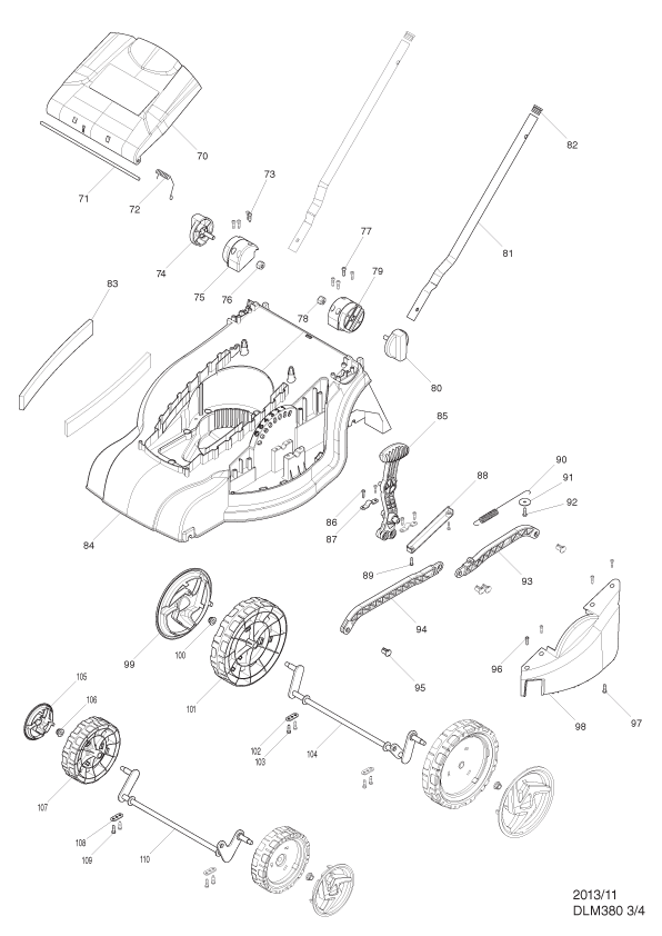 Makita Wheel DA00000330 - Image 2