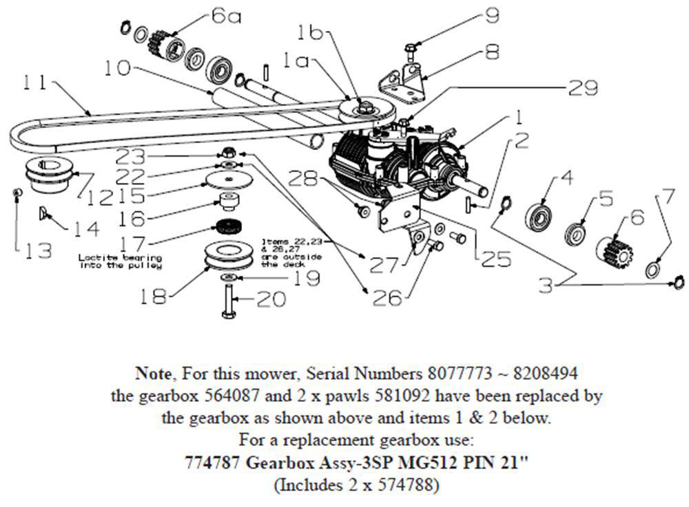 Masport 569179 Pinion - R/H, 12 Teeth