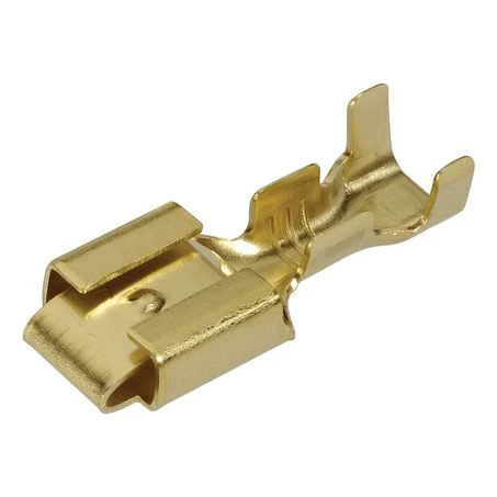 Narva Female Blade Locking Tang Brass 6.3 x 0.8mm - Non Insulated 100Pk