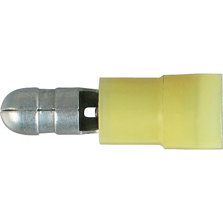 Oex Crimp Terminal Male Bullet Yellow Terminal Size 5mm 50 Pce