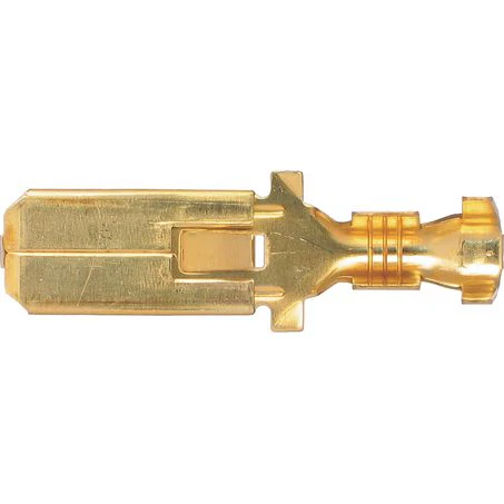 OEX Male Blade Brass Terminal Entry 8 X 0.8mm Non Insulated 25 Pce