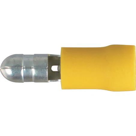Oex Male Bullet Yellow Terminal Size 5mm Vinyl 50 Pce