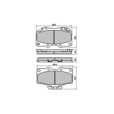 RDA Phantom Ceramic Brake Pad Set RDC1149