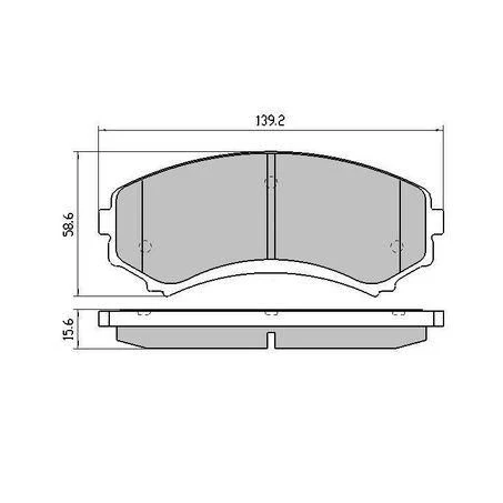 RDA RDC1388 Phantom Ceramic Brake Pad Set – Front | Fits Mitsubishi Pajero, Delica, Mazda MPV, Nissan Vanette