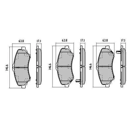 RDA RDC2008 Phantom Ceramic Front Brake Pads – Chrysler, Dodge, Jeep
