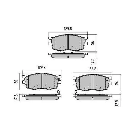 RDC1934 – RDA Phantom Ceramic Brake Pads – Hyundai Accent, i20 & Kia Rio Front Set