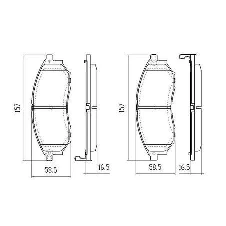 RDC2062 – RDA Phantom Ceramic Brake Pads – Nissan 370Z, 350Z, Infiniti Q70