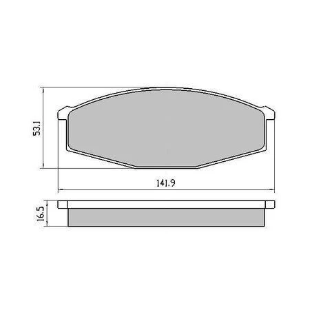RDC321 – RDA Phantom Ceramic Front Brake Pads – Nissan Patrol