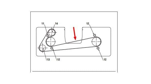 Secondary Deck Belt X 1600Mm (200 Teeth) #35065600/0 - Image 3