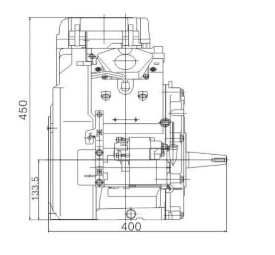 Sina Engine • 678Cc • 22.0Hp 4 Stroke Engine • 1" Shaft • - Image 3