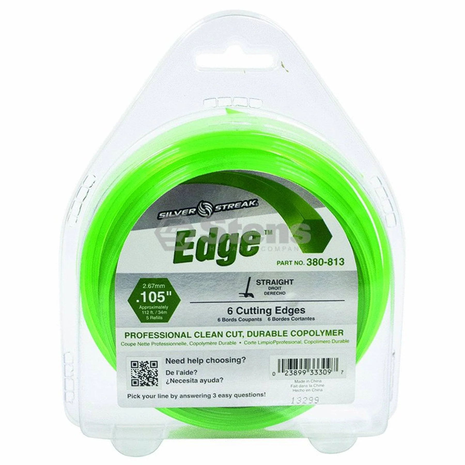 Trimmer Line Edge .105"(2.7Mm) 1/2 Lb.
