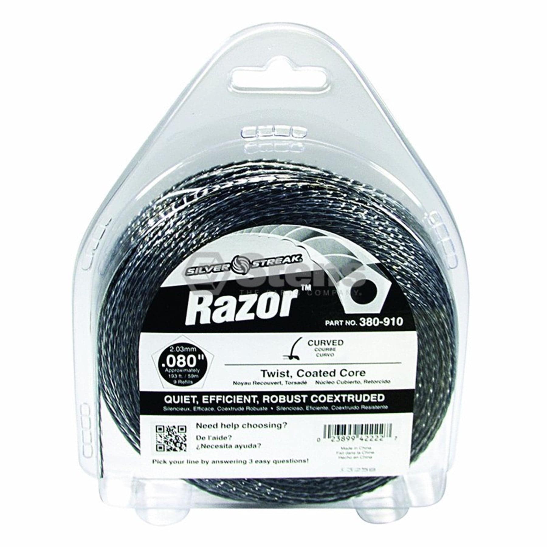 Trimmer Line Razor .080"(2.0Mm) 1/2 Lb.