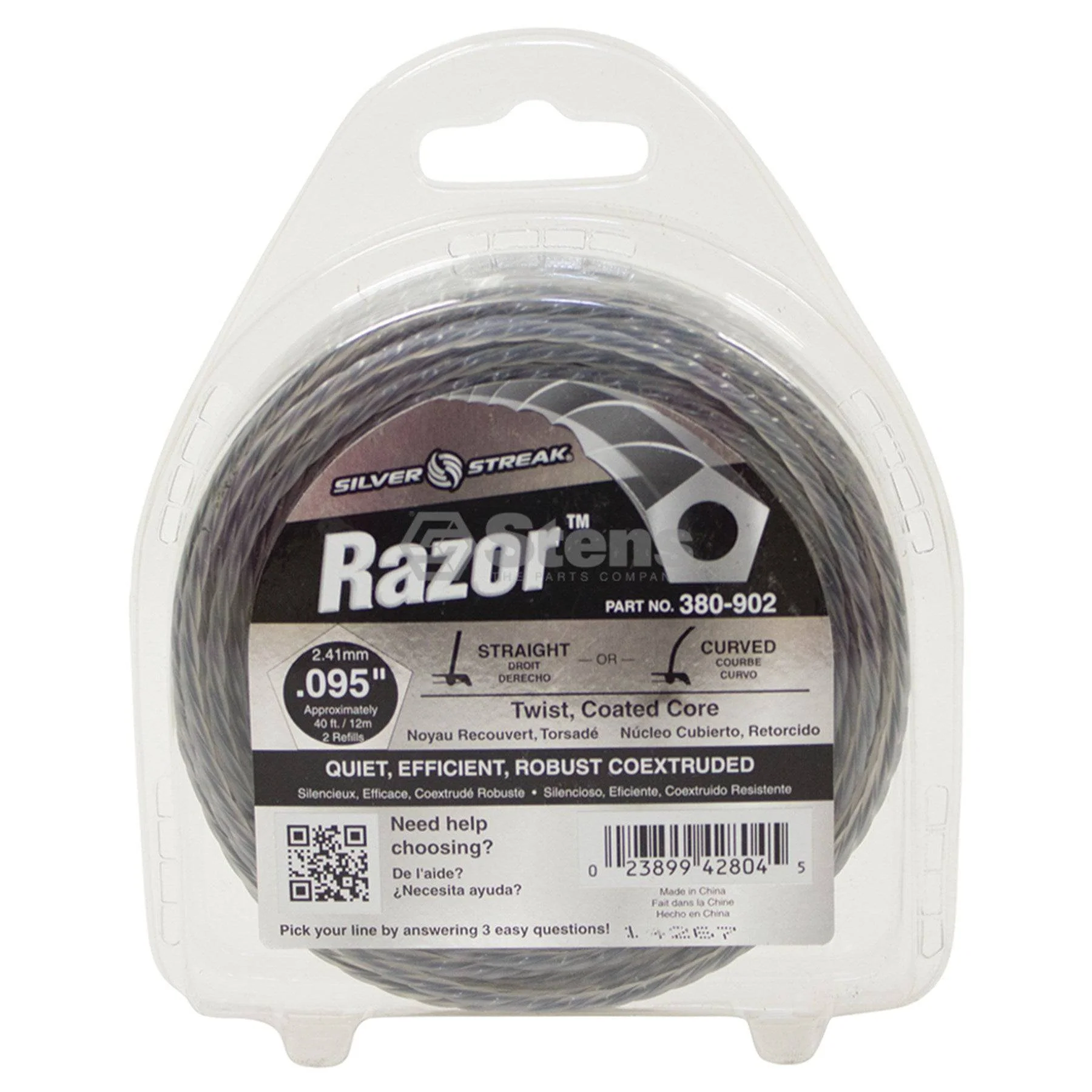 Trimmer Line Razor .095" (2.4Mm) 40' (12M)