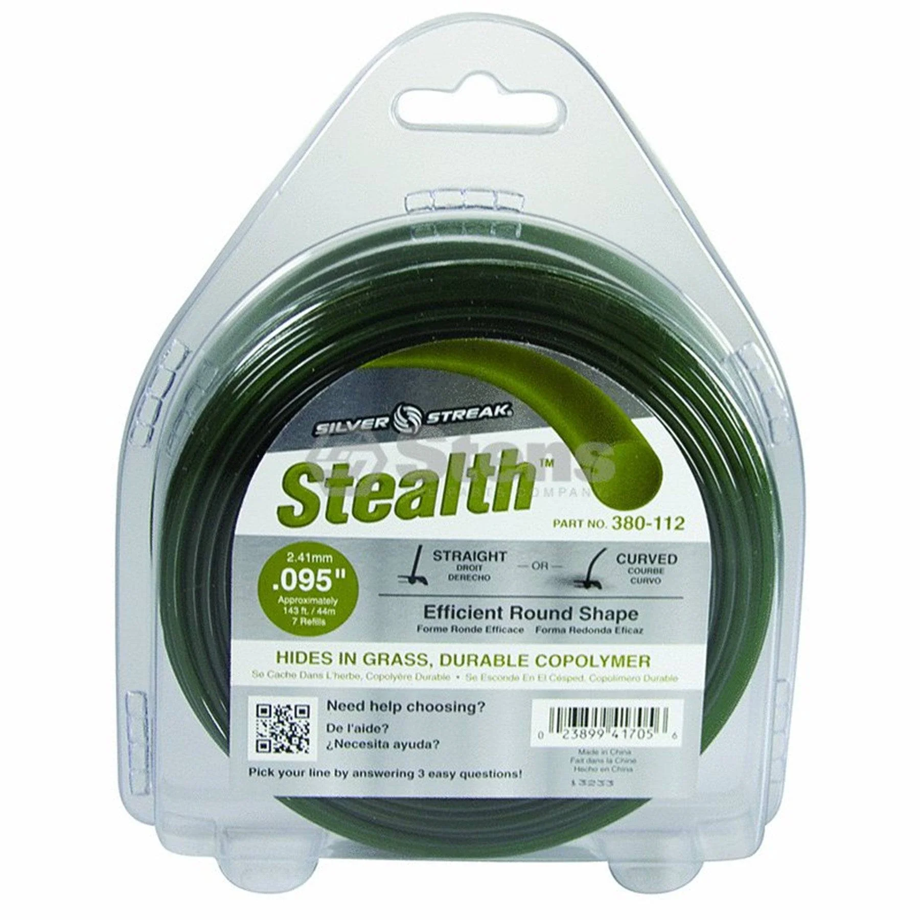 Trimmer Line Stealth .095"(2.4Mm) 1/2 Lb.