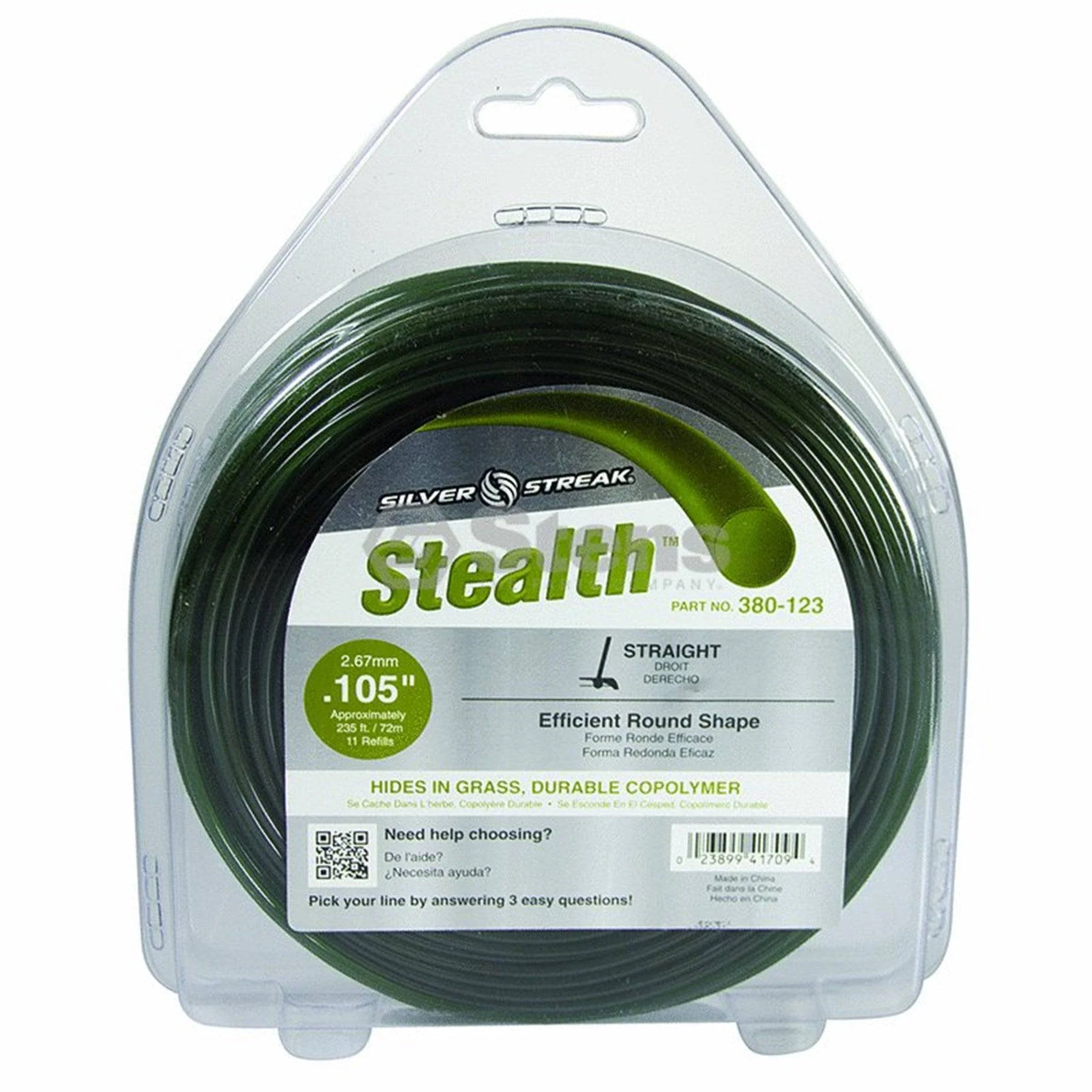 Trimmer Line Stealth .105"(2.7Mm) 1 Lb.