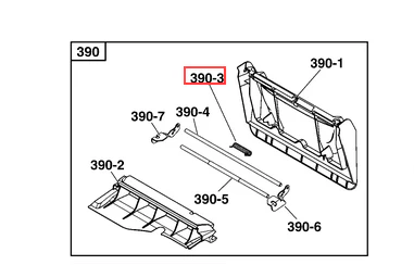 Victa CH87157D SPRING, Flap