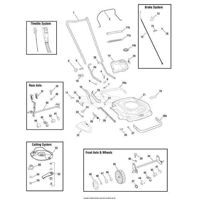 Victa Lower Handle Lh Ch86809Gw